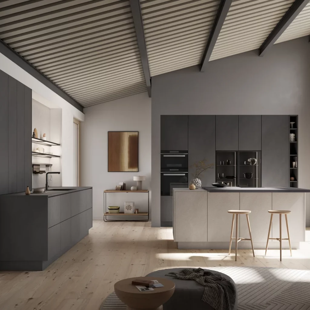 cuisine effet béton ciré