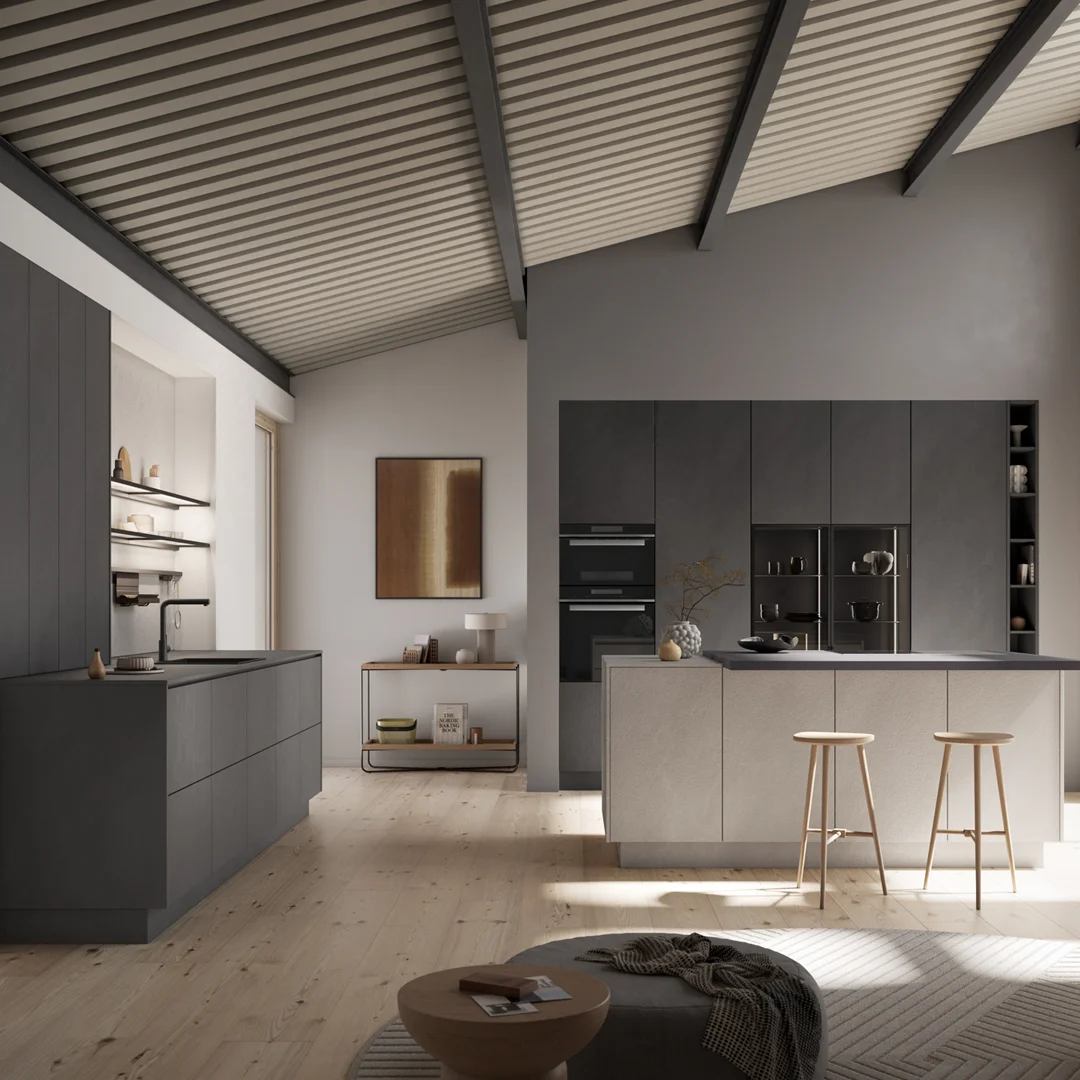 cuisine effet béton ciré