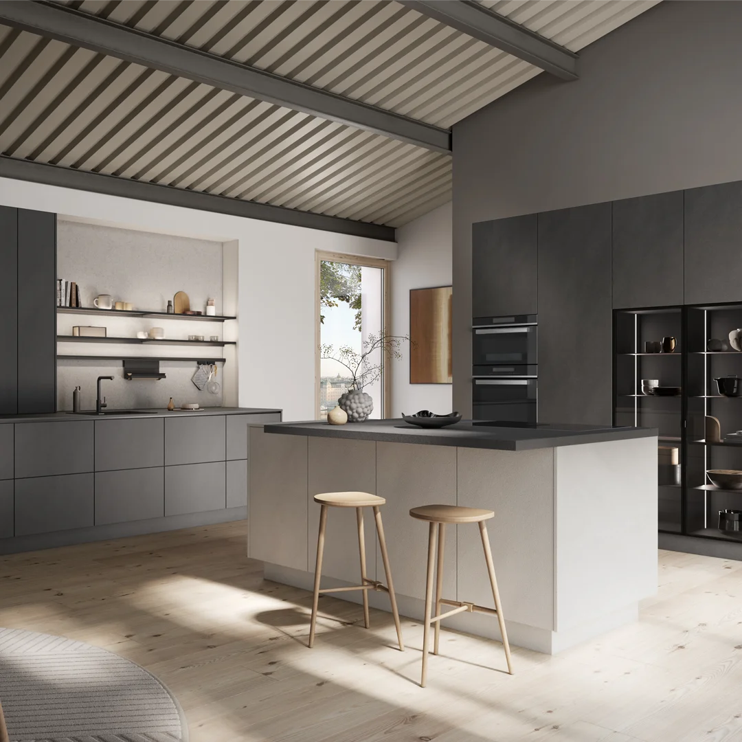 cuisine effet béton ciré