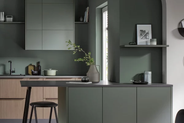 cuisine au design métallisé