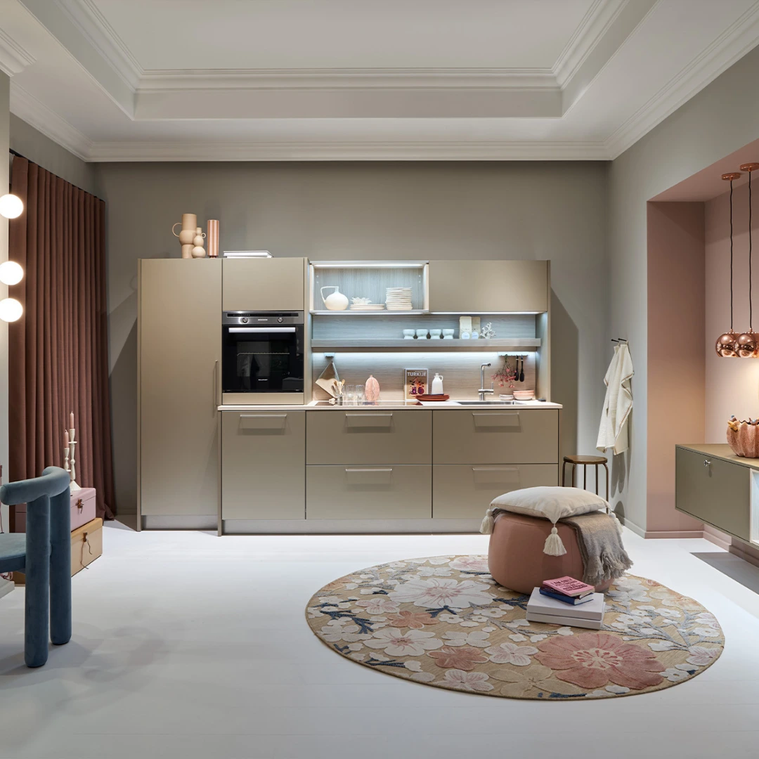 cuisine au design métallisé