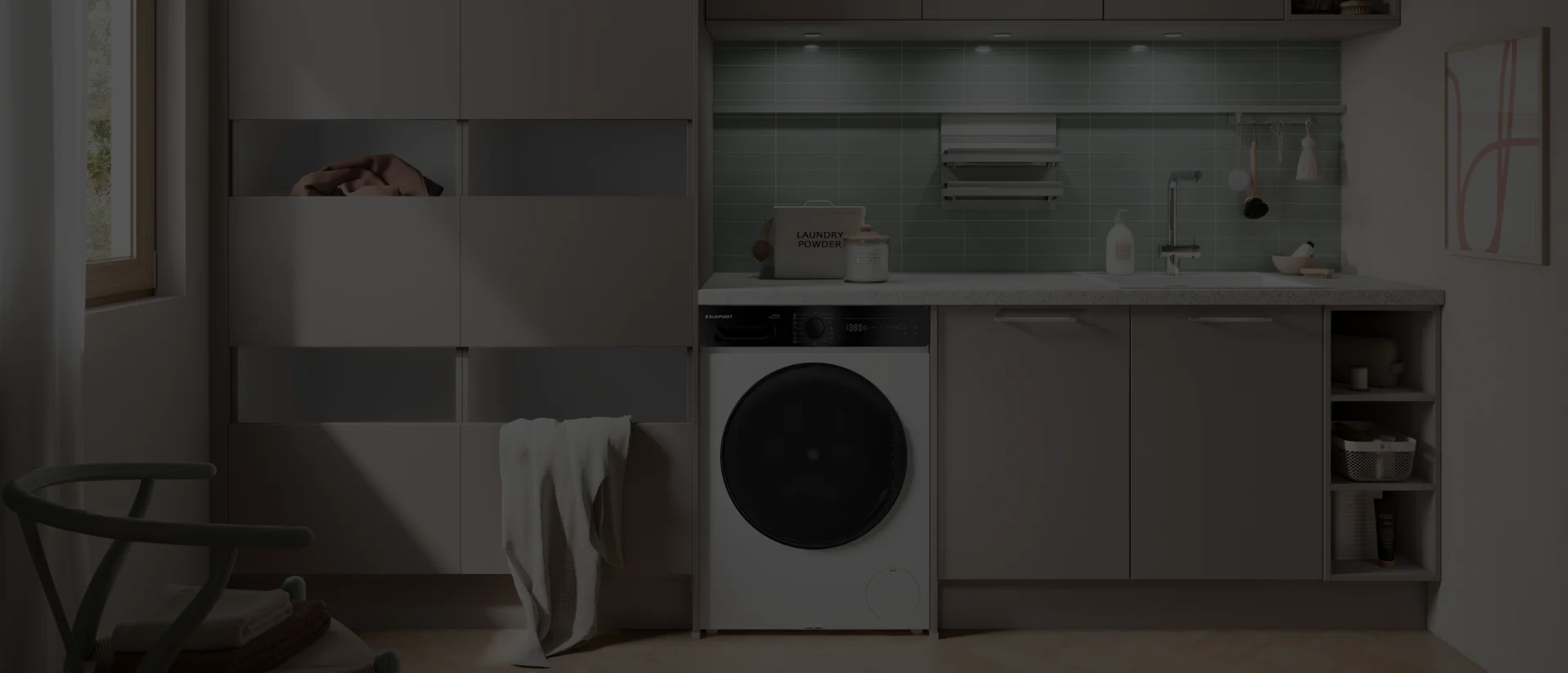 Petite buanderie : nos astuces pour optimiser chaque centimètre